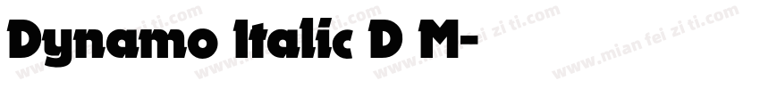 Dynamo Italic D M字体转换